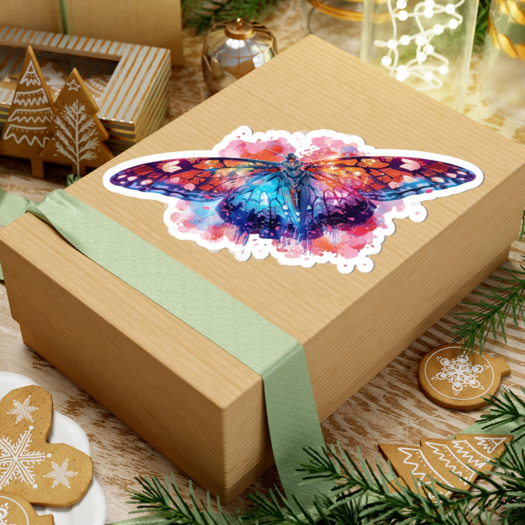 Butterfly Effect Kiss-Cut Sticker | Colorful Watercolor Laptop Decal | Activist Gift