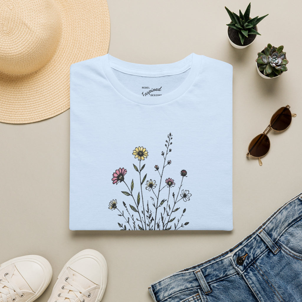 Grow Through Resistance T-Shirt | Wildflower Activist Shirt | Subtle Resistance Tee | Empowerment Gift