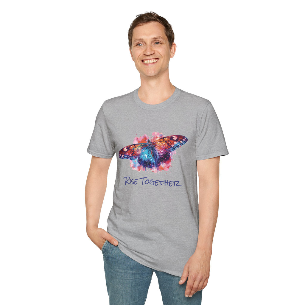 Butterfly Rise Together Graphic Tee | Equality Advocacy T-Shirt | Activist Gift