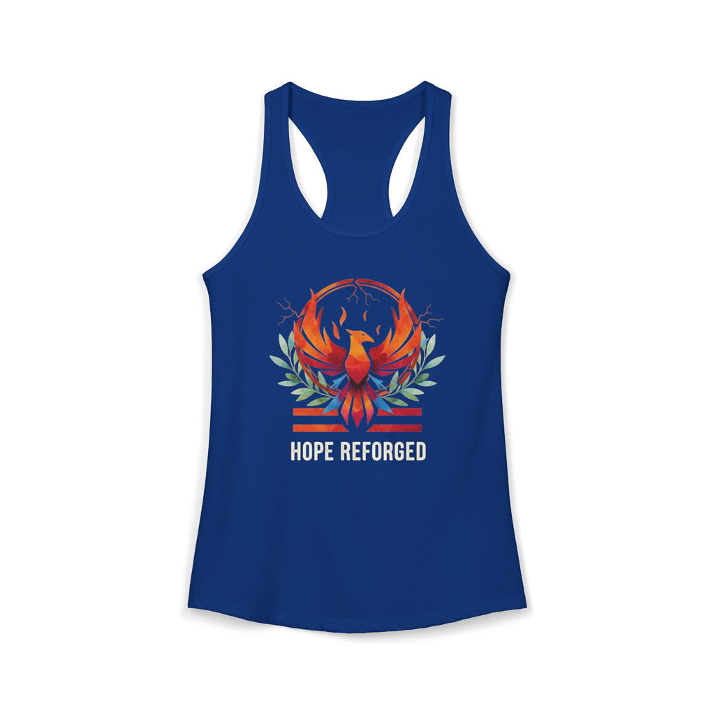 Hope Reforged Tank Top | Rising Phoenix Racerback Tee | Women's Empowerment Gift