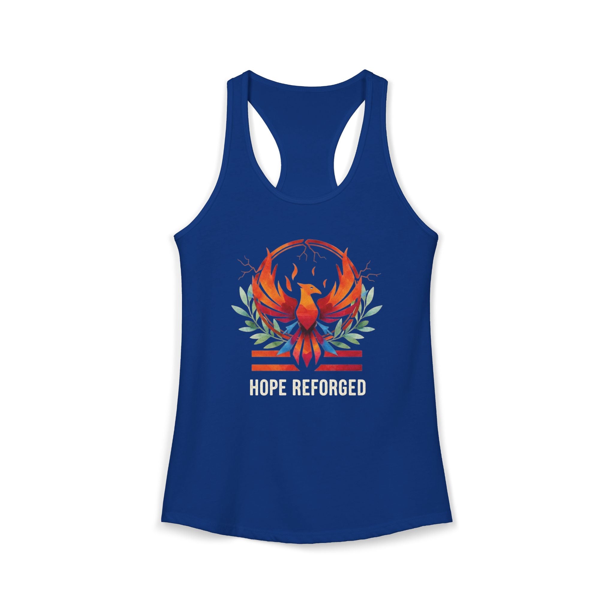Hope Reforged Tank Top | Rising Phoenix Racerback Tee | Women's Empowerment Gift