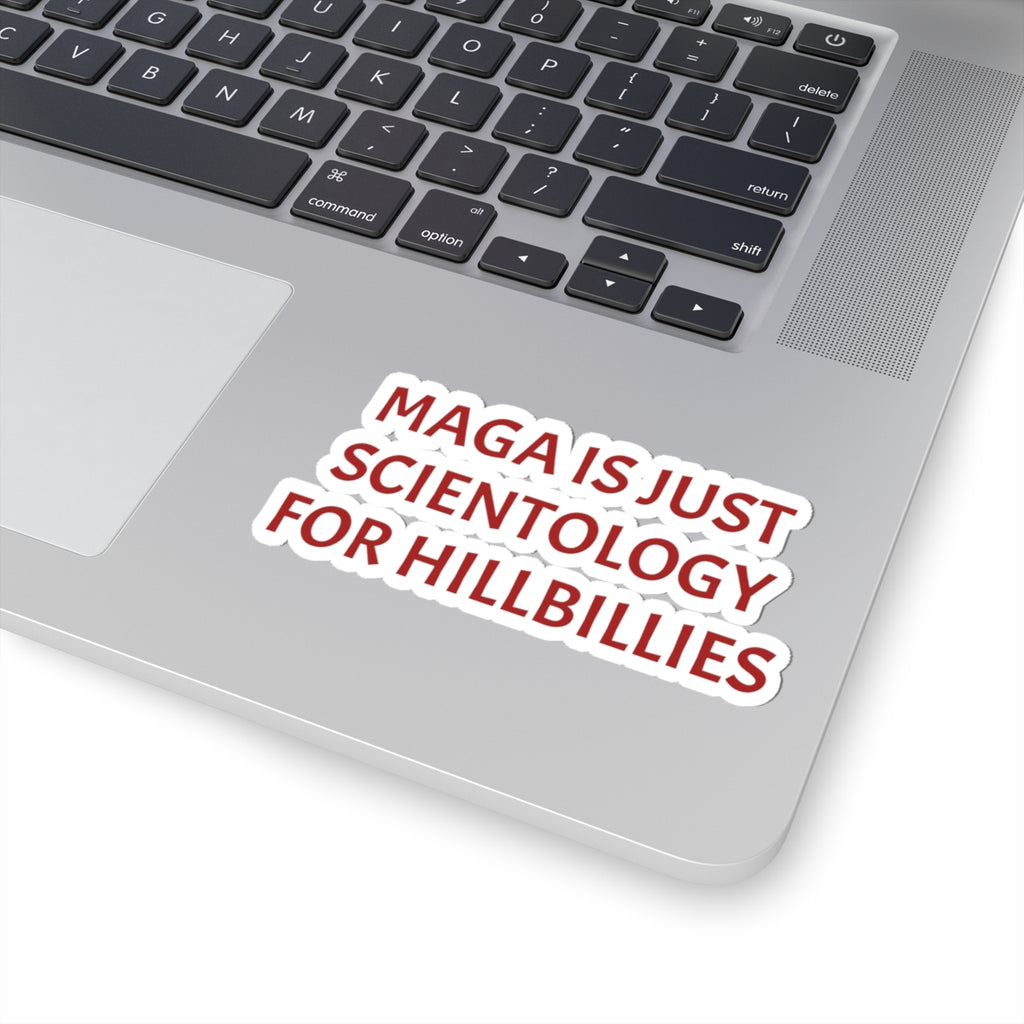 Hillbilly MAGA Kiss-Cut Stickers, Funny Stickers, Political Satire Decal