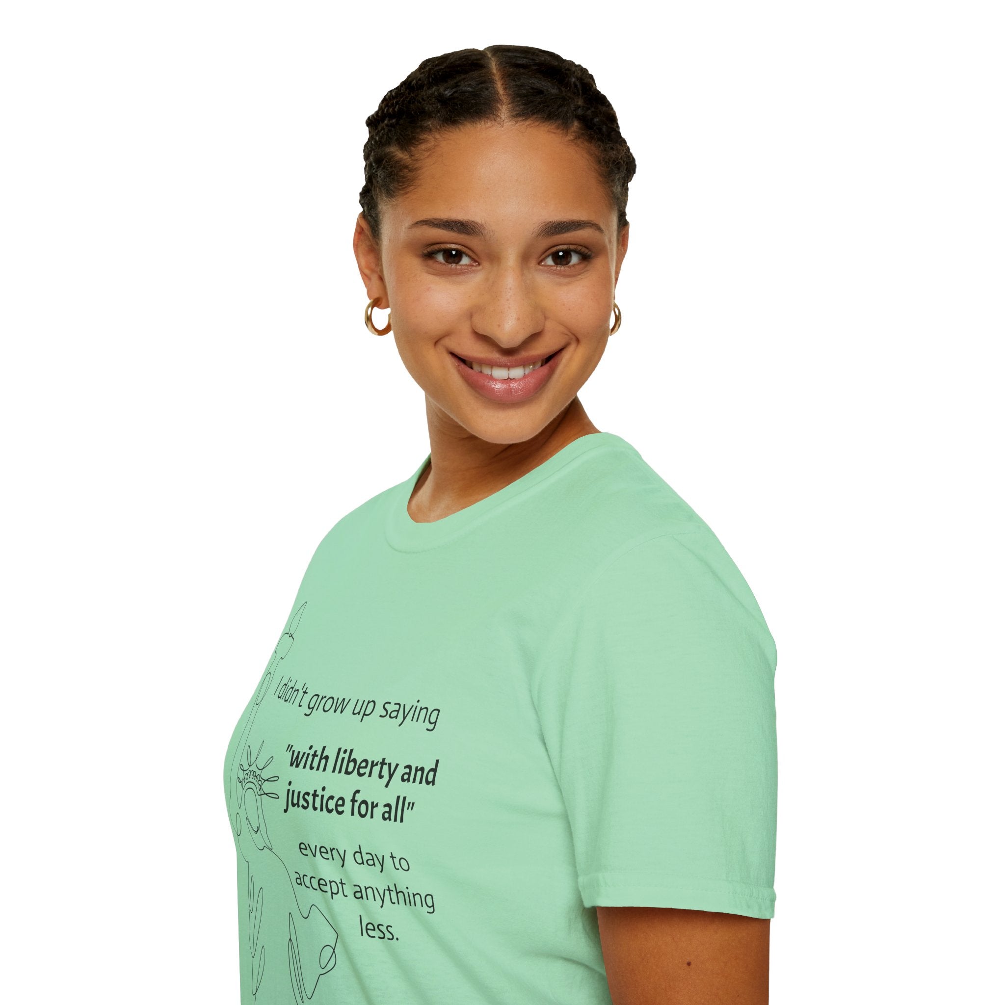Liberty and Justice For All T-Shirt, Statue of Liberty Unisex Tee, Equality Shirt