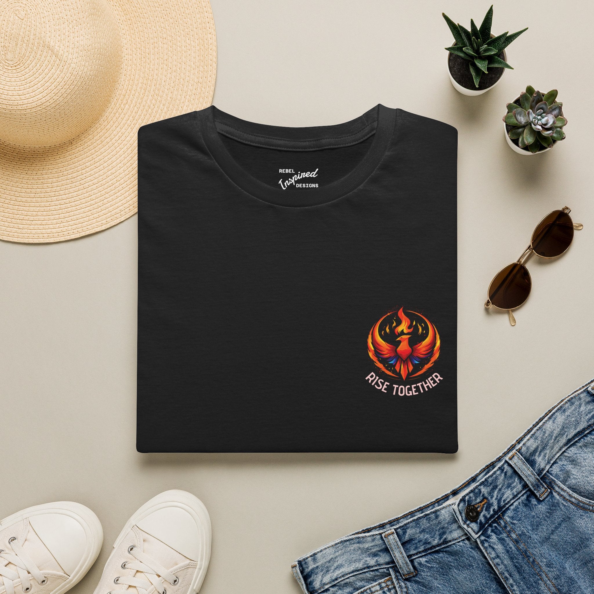 Rise Together T-Shirt | Empowerment Shirt | Rebel Inspired Designs Logo | Activist Gift