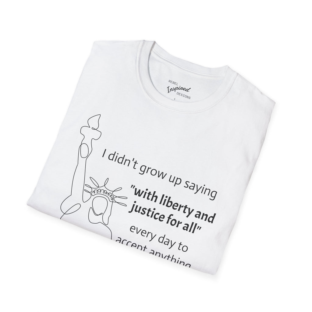 Liberty and Justice For All T-Shirt, Statue of Liberty Unisex Tee, Equality Shirt