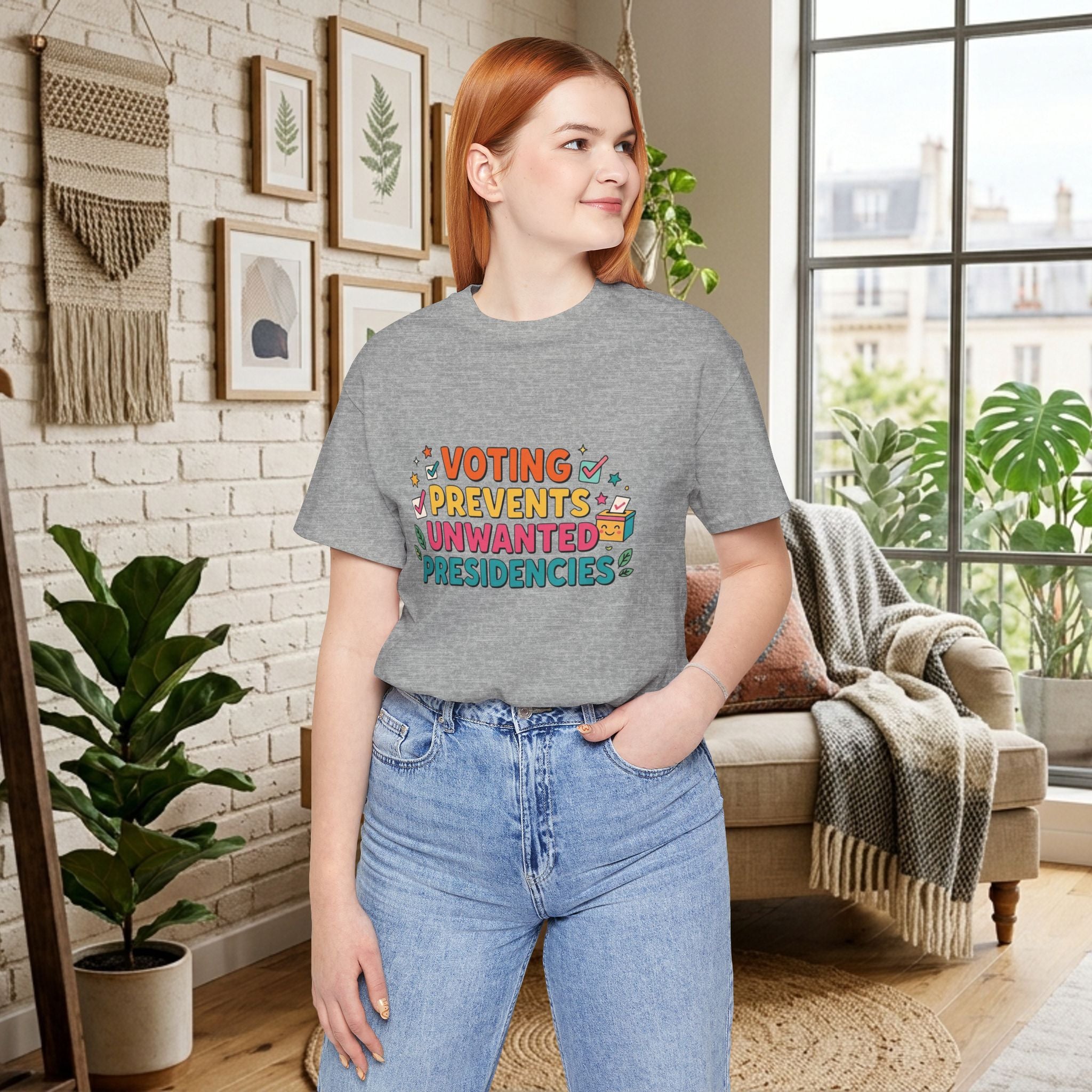 Voting Prevents Unwanted Presidencies T-Shirt | Pro Democracy Tee