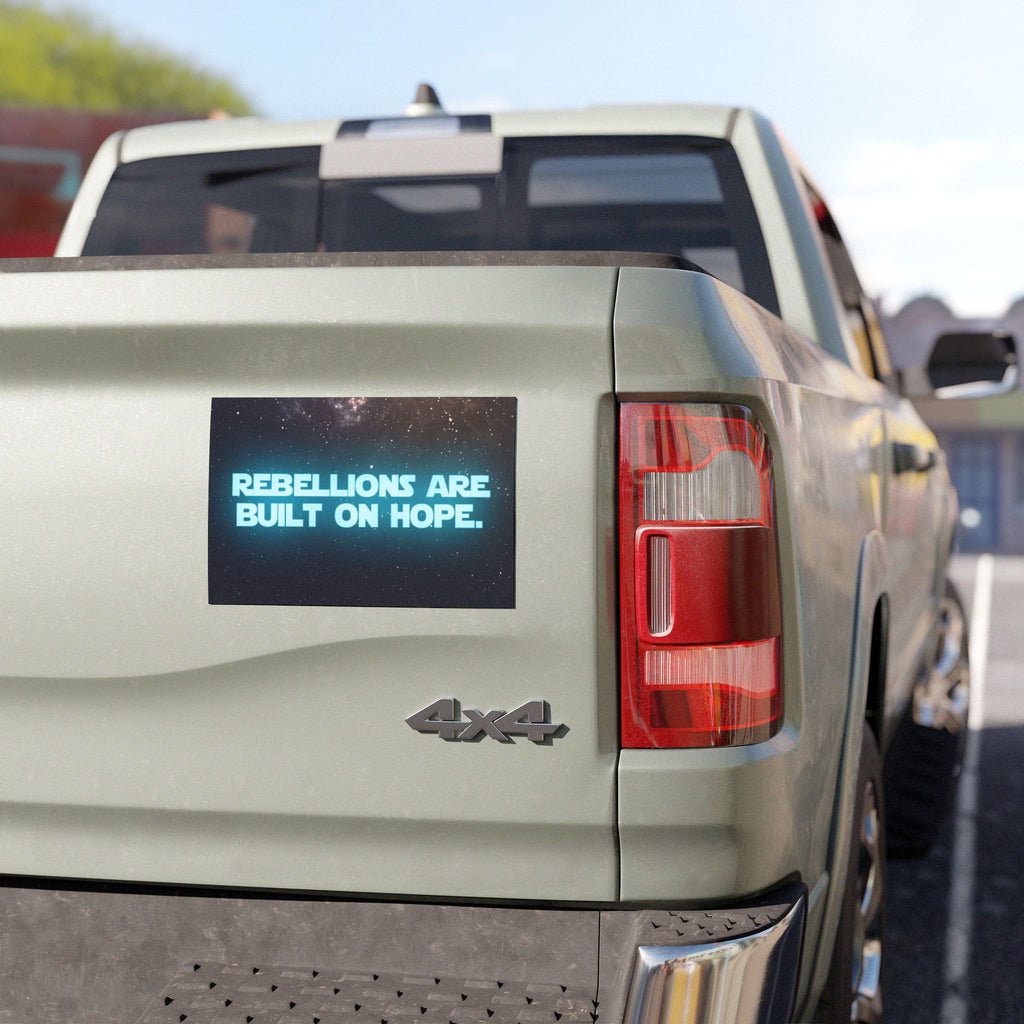Built On Hope Car Magnet | Rebel Magnet | Sci-Fi Gift