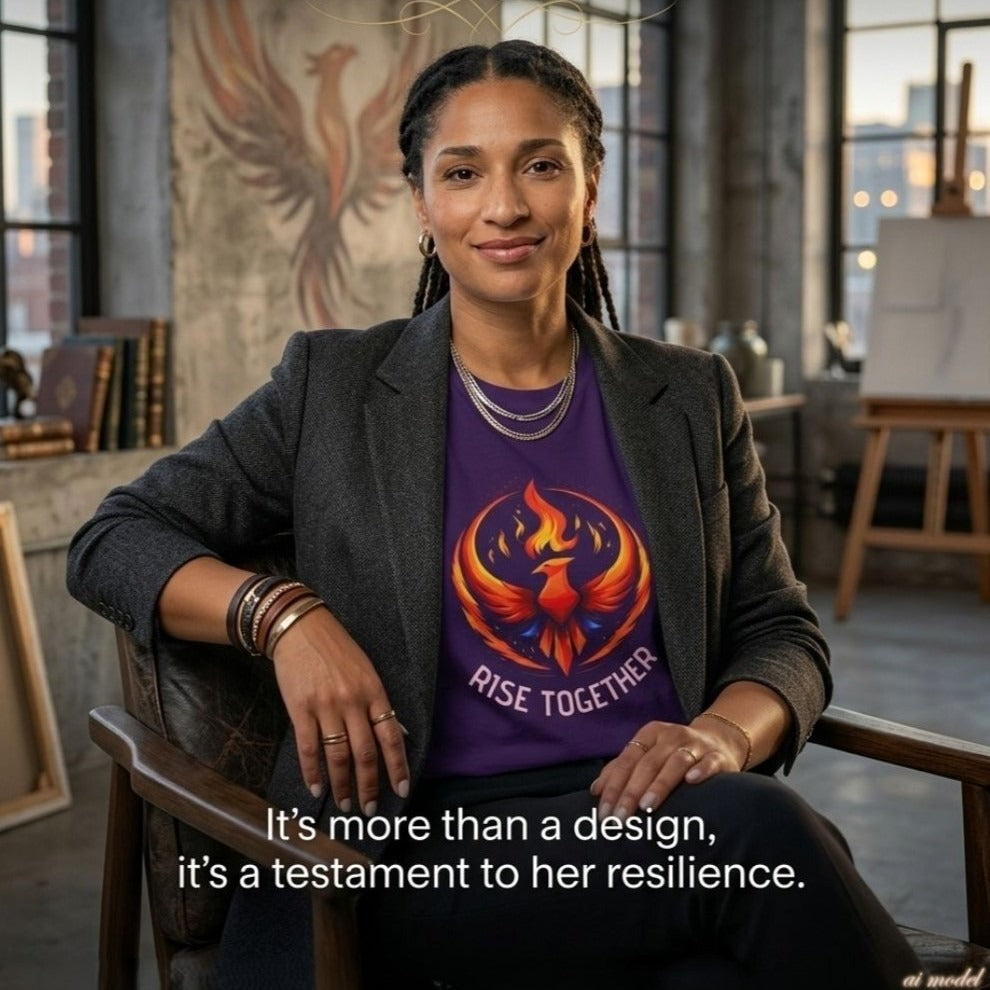 Phoenix Rise Together T-Shirt | Activist Empowerment Graphic Tee