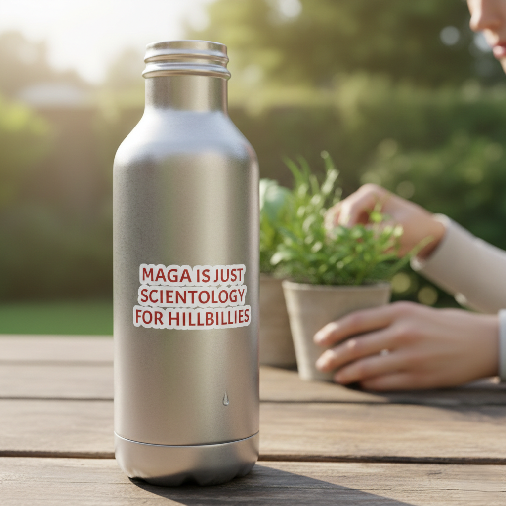 Hillbilly MAGA Kiss-Cut Stickers, Funny Stickers, Political Satire Decal