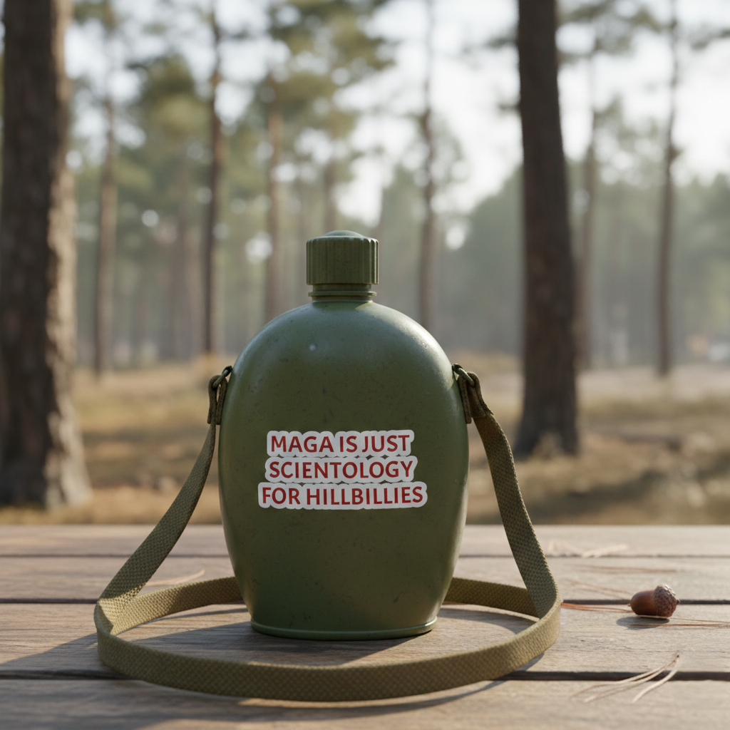 Hillbilly MAGA Kiss-Cut Stickers, Funny Stickers, Political Satire Decal