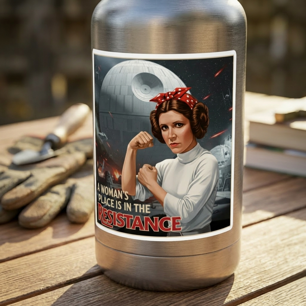 A Woman's Place is in the Resistance Stickers, Women's Rights Decals, Rebel Gifts