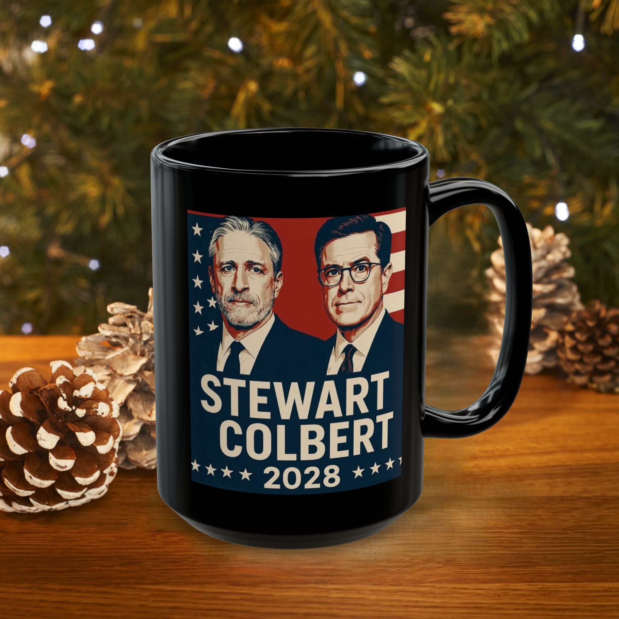 Stewart Colbert 2028 Coffee Mug | Political Humor Gift