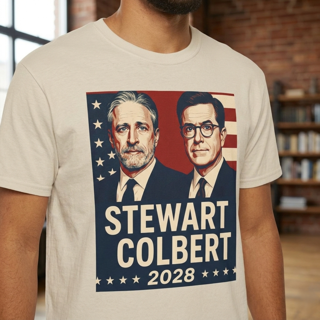 Stewart Colbert 2028 Election Tee | Political Humor Shirt | Satire Campaign Gift