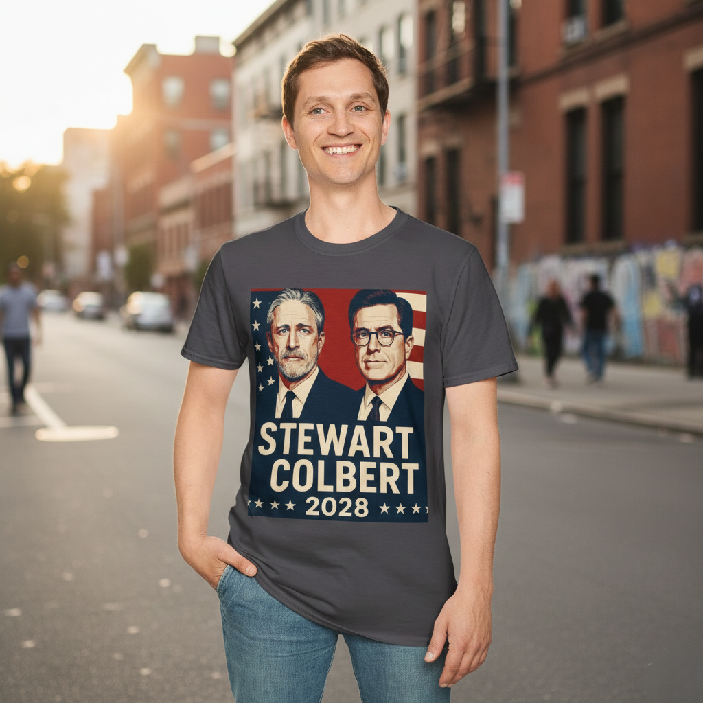 Stewart Colbert 2028 Election Tee | Political Humor Shirt | Satire Campaign Gift