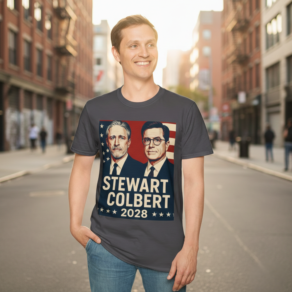 Stewart Colbert 2028 Election Tee | Political Humor Shirt | Satire Campaign Gift