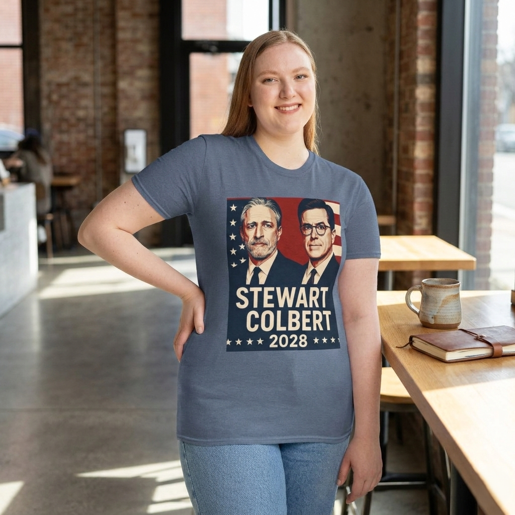 Stewart Colbert 2028 Election Tee | Political Humor Shirt | Satire Campaign Gift