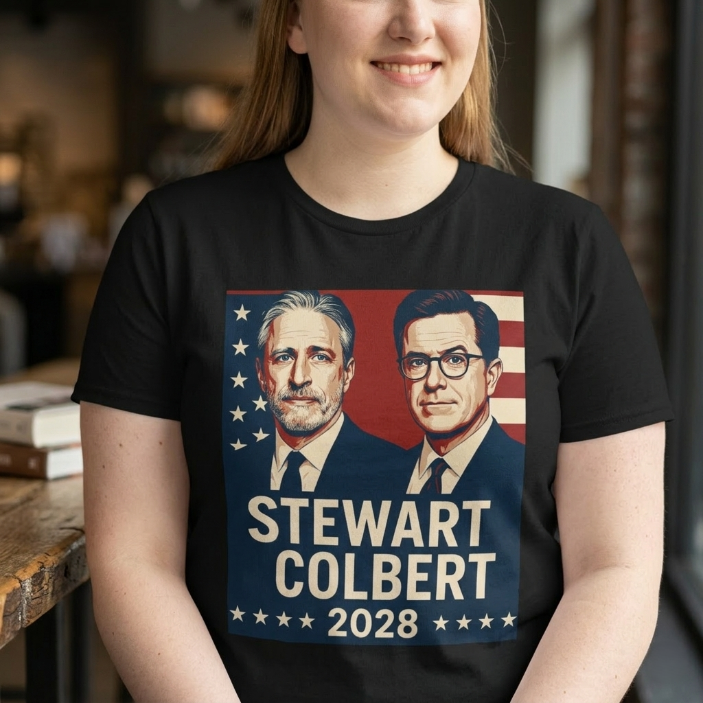 Stewart Colbert 2028 Election Tee | Political Humor Shirt | Satire Campaign Gift