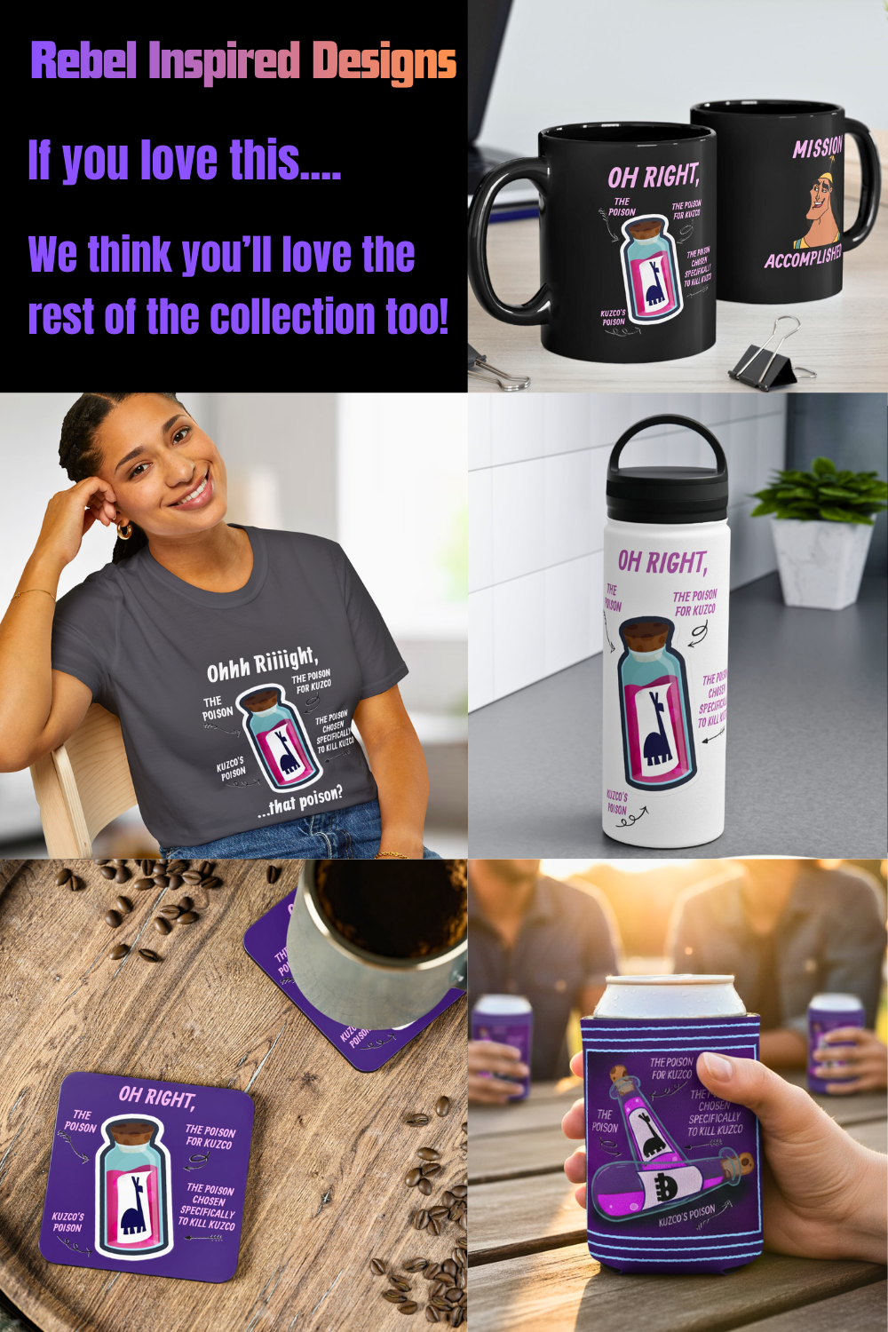 Poison Llama Tumbler | Stainless Steel Insulated Cup 20oz | Animated Movie Gift