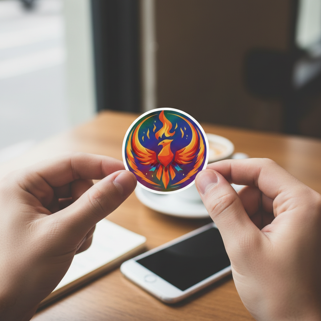 Rising Phoenix Kiss-Cut Sticker | Rise Together Vinyl Decal