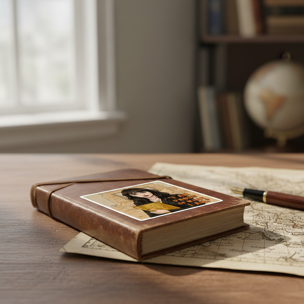 I Am Proud of What I Am Kiss-Cut Sticker | Empowered Woman Gift