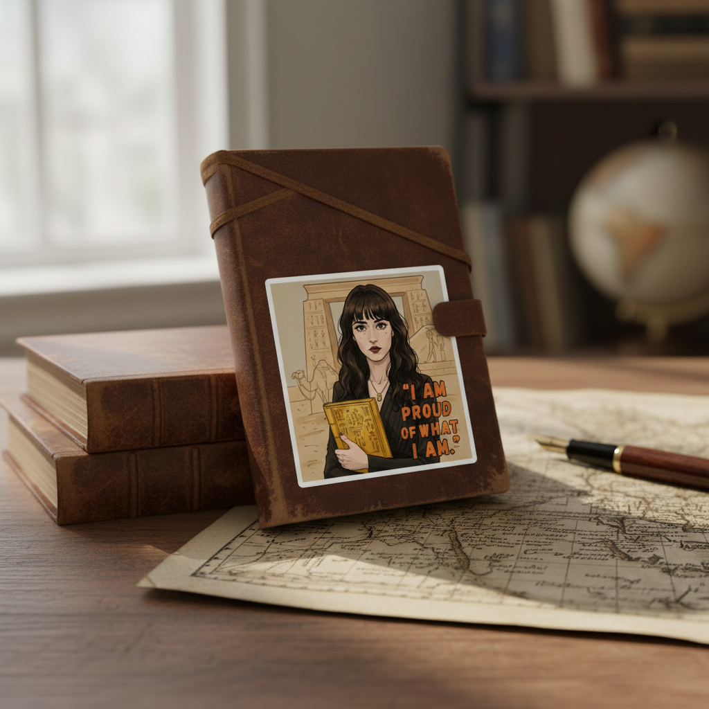 I Am Proud of What I Am Kiss-Cut Sticker | Empowered Woman Gift