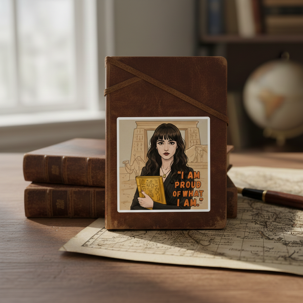 I Am Proud of What I Am Kiss-Cut Sticker | Empowered Woman Gift