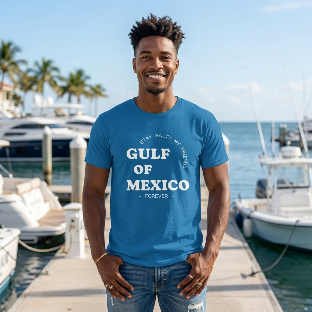 Stay Salty Unisex Shirt, Gulf of Mexico Forever T-Shirt, Coastal Humor Clothing, Protest Top