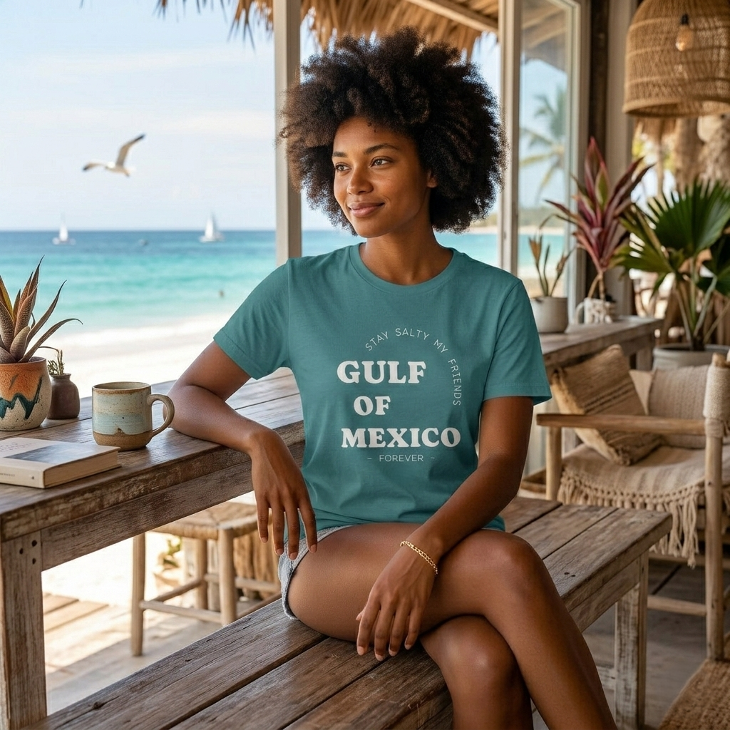 Stay Salty Unisex Shirt, Gulf of Mexico Forever T-Shirt, Coastal Humor Clothing, Protest Top
