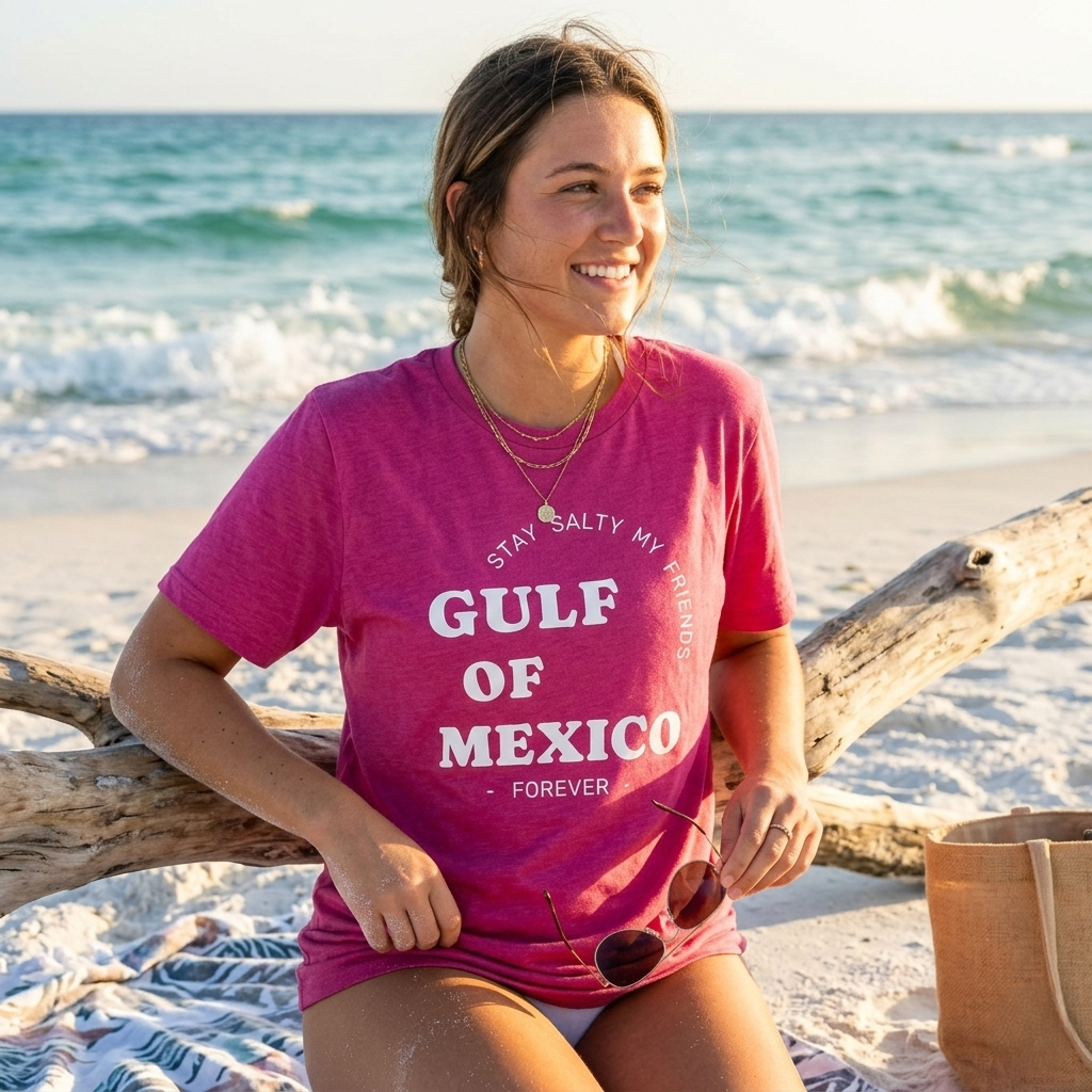 Stay Salty Unisex Shirt, Gulf of Mexico Forever T-Shirt, Coastal Humor Clothing, Protest Top