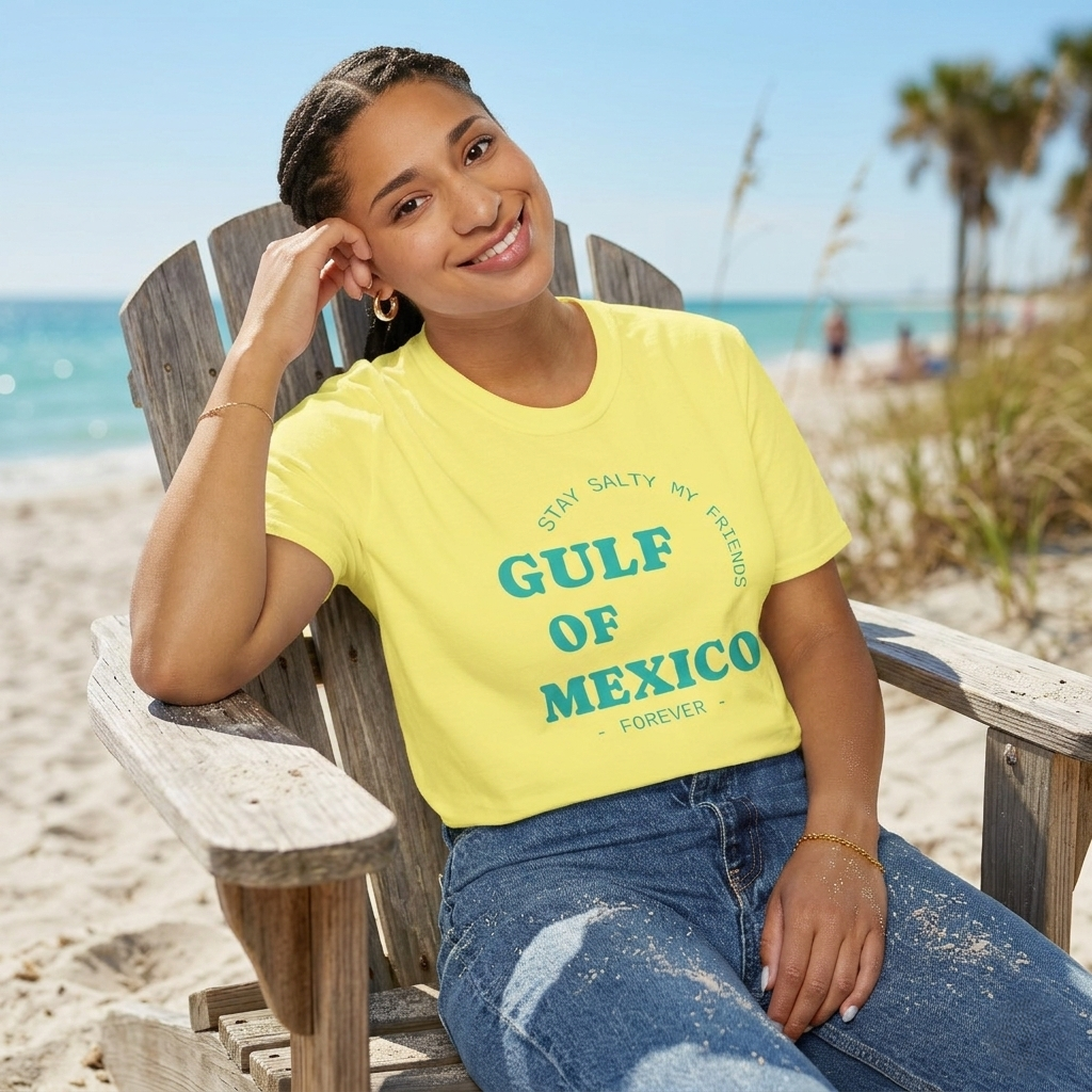 Stay Salty Unisex Shirt, Gulf of Mexico Forever T-Shirt, Coastal Humor Clothing, Protest Top