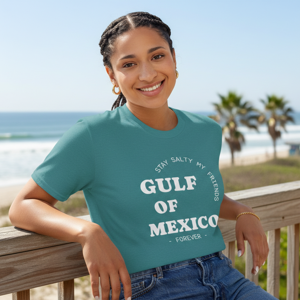 Stay Salty Unisex Shirt, Gulf of Mexico Forever T-Shirt, Coastal Humor Clothing, Protest Top