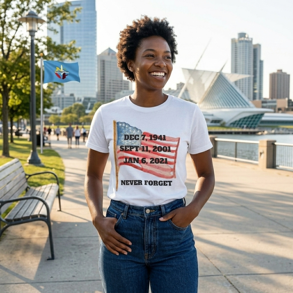Never Forget T-Shirt, American History Tee, Patriotic Activist Gift