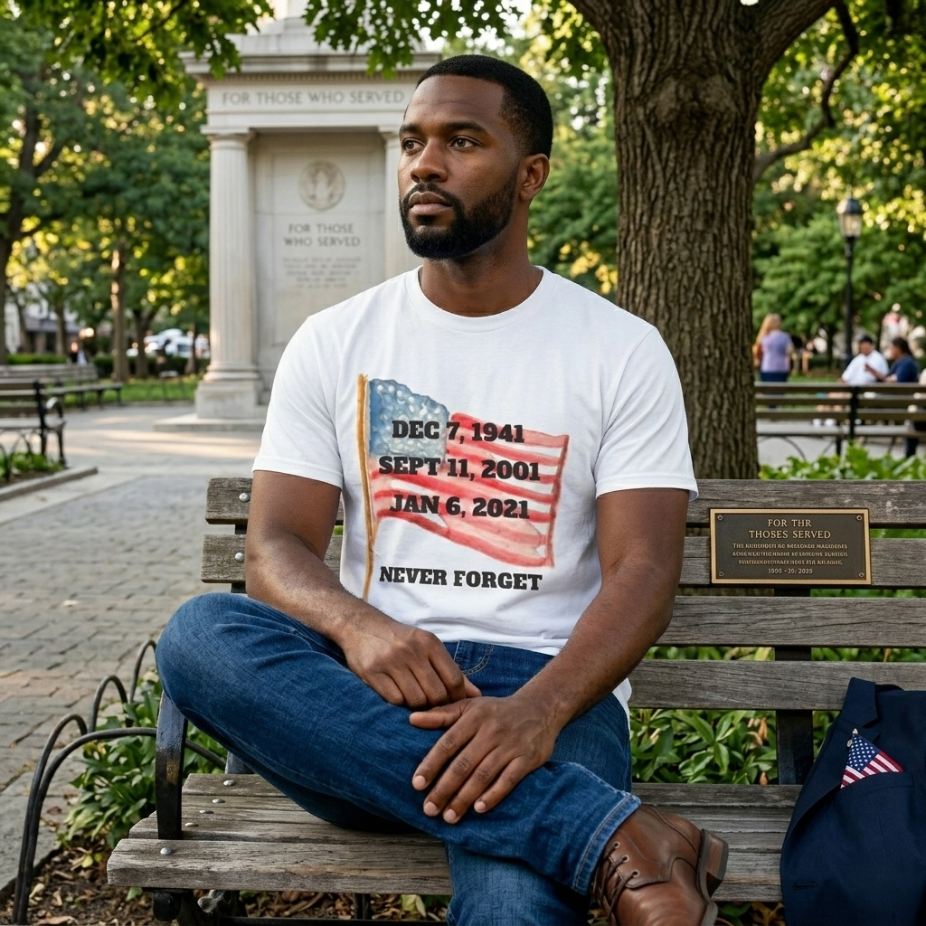 Never Forget T-Shirt, American History Tee, Patriotic Activist Gift