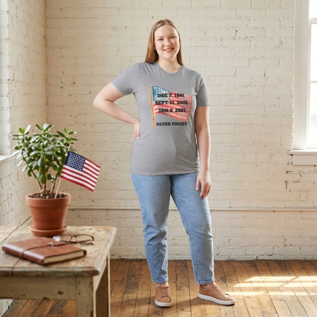 Never Forget T-Shirt, American History Tee, Patriotic Activist Gift