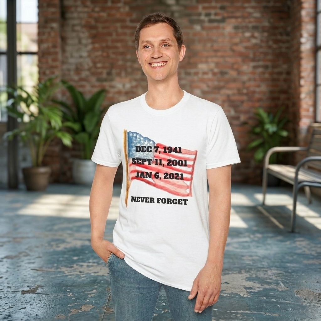 Never Forget T-Shirt, American History Tee, Patriotic Activist Gift