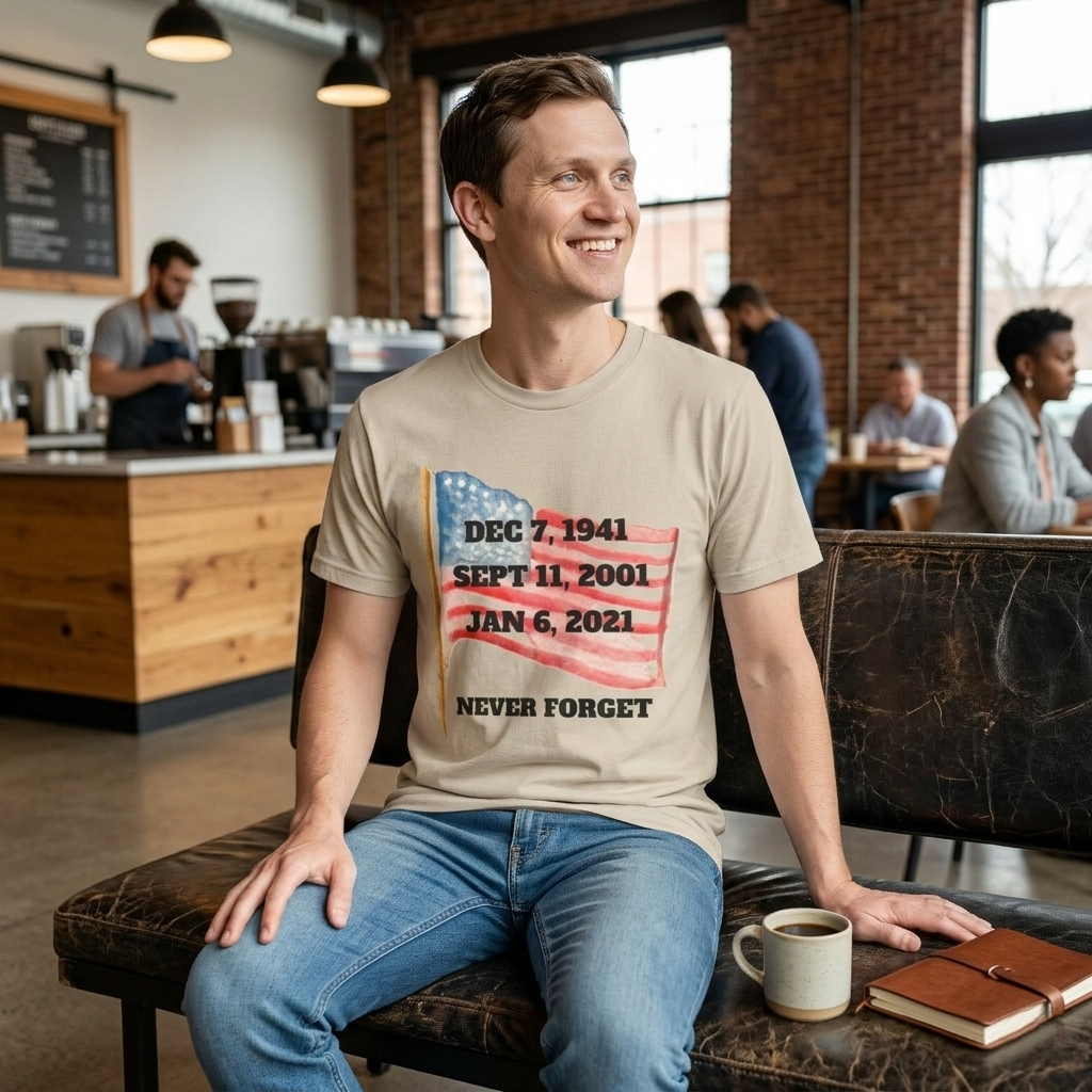 Never Forget T-Shirt, American History Tee, Patriotic Activist Gift
