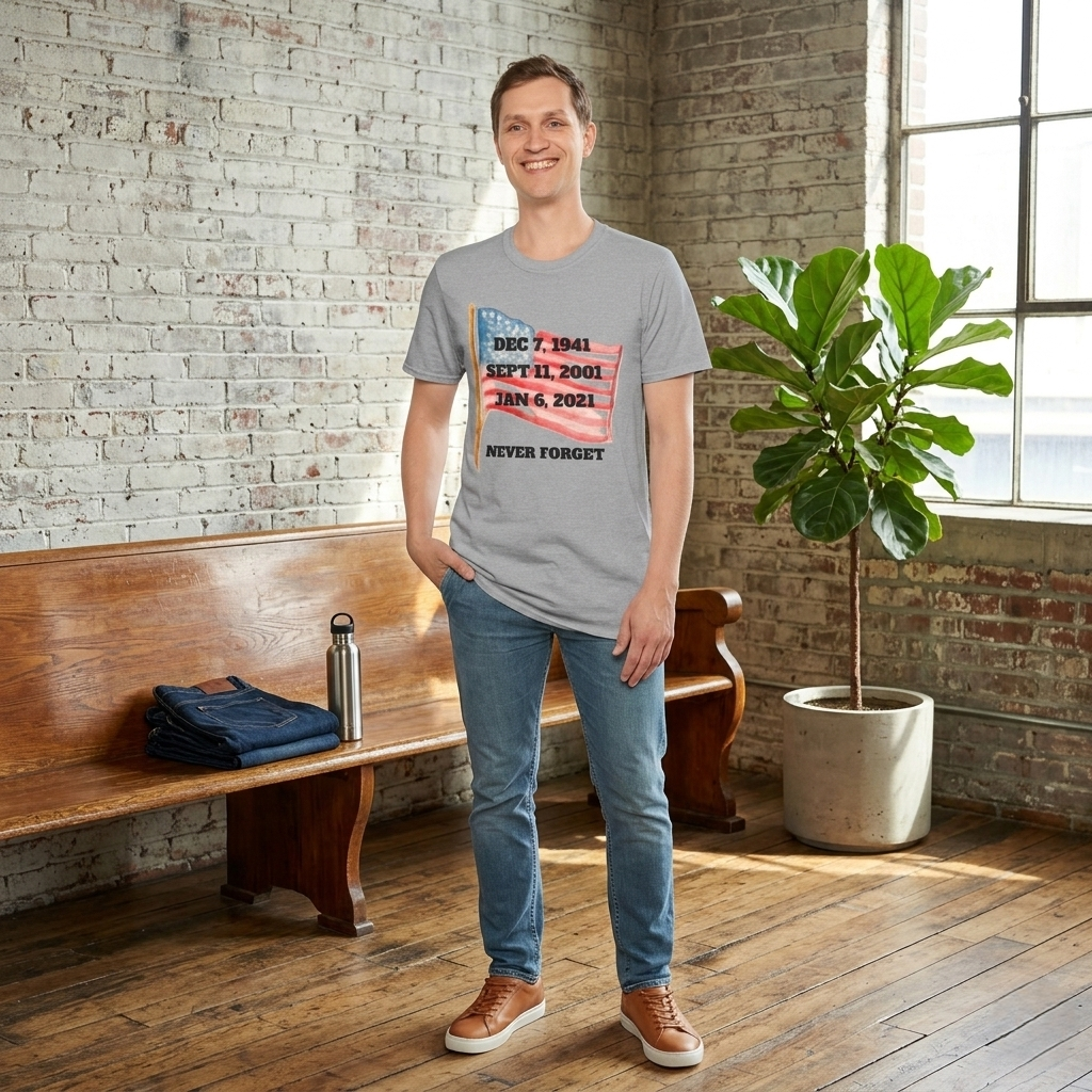 Never Forget T-Shirt, American History Tee, Patriotic Activist Gift