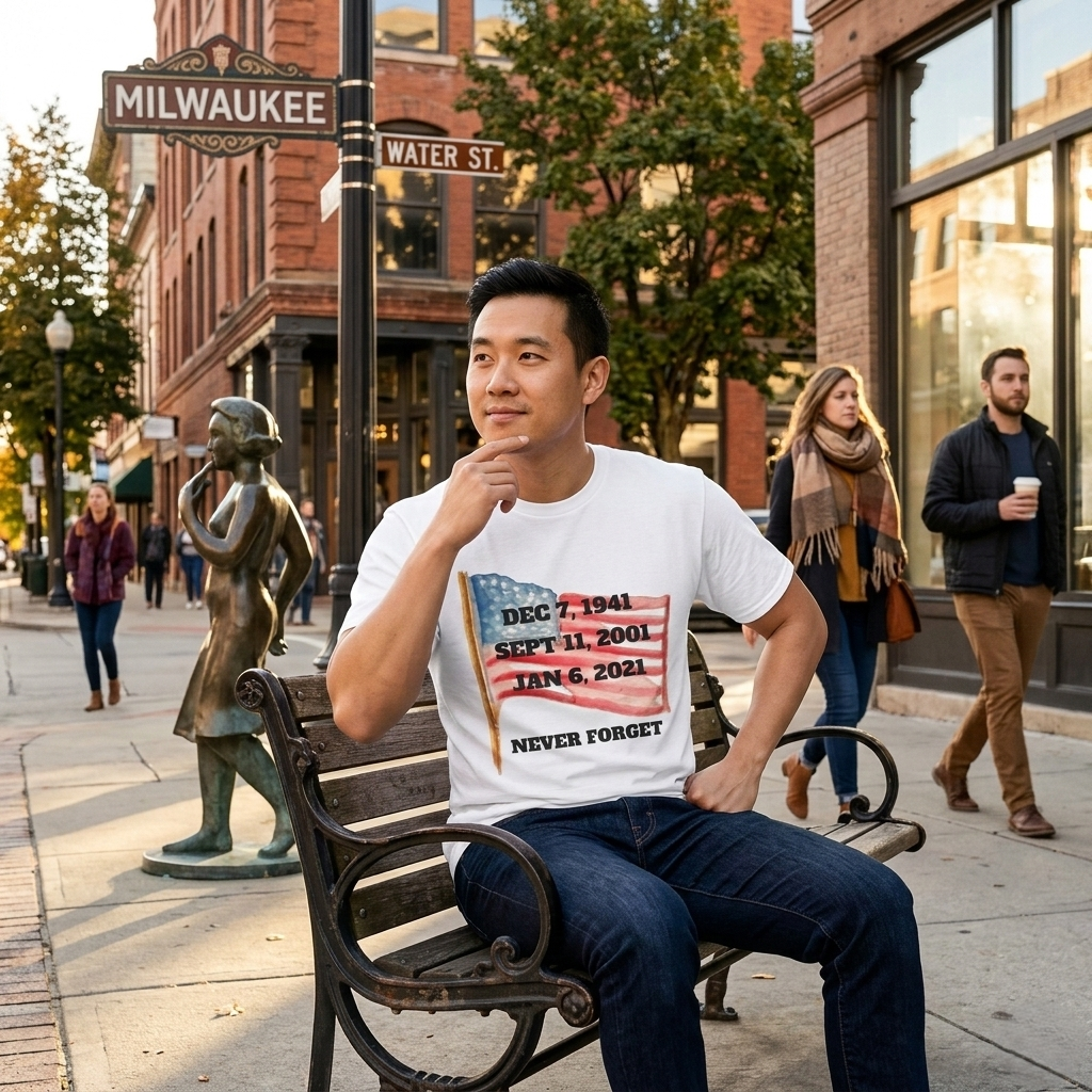 Never Forget T-Shirt, American History Tee, Patriotic Activist Gift