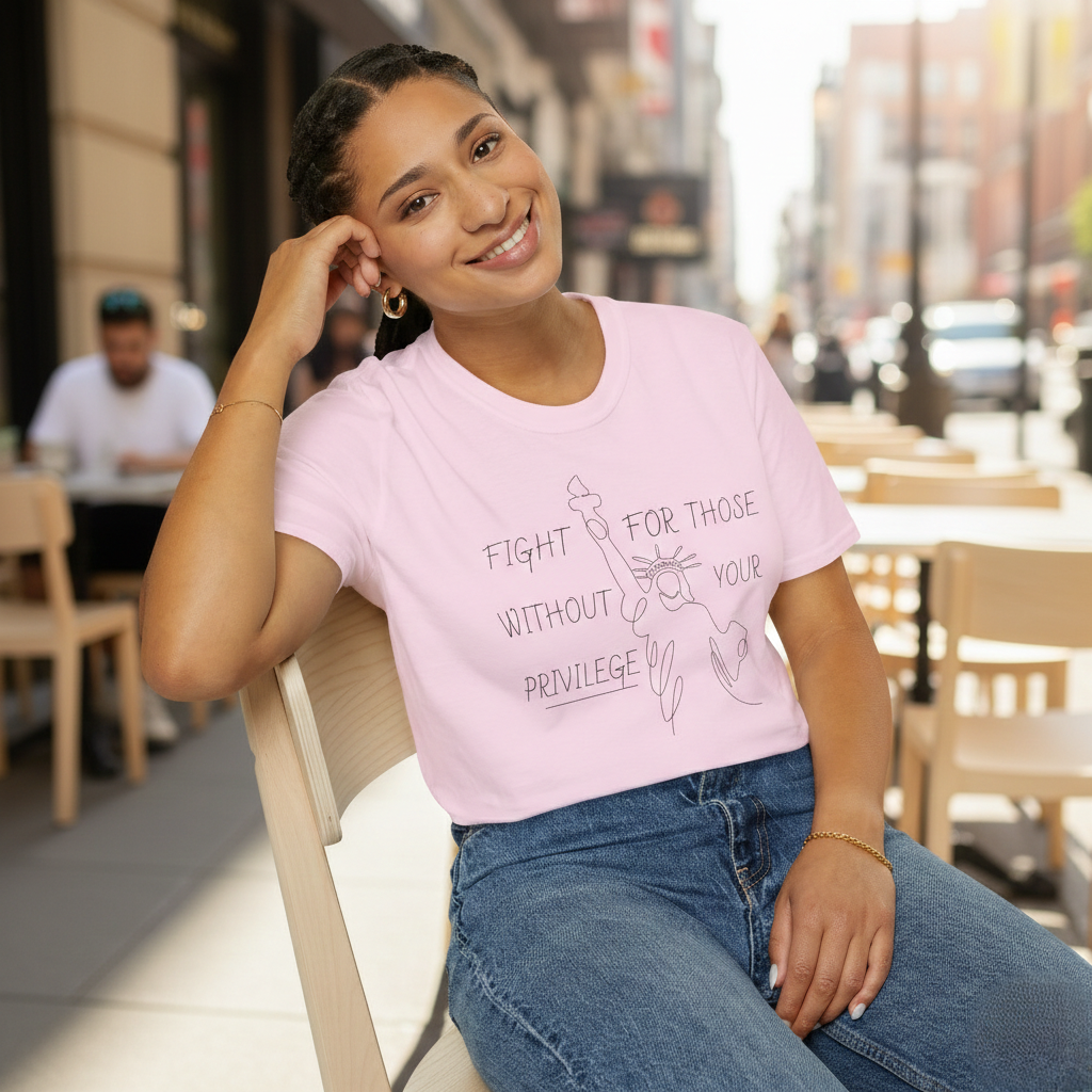 Liberty and Justice For All T-Shirt, Statue of Liberty Unisex Tee, Equality Shirt