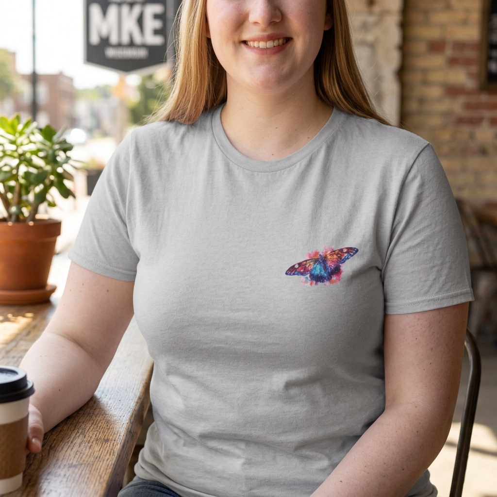 Butterfly Rise Together T-Shirt | Watercolor Inspirational Butterfly Tee | Equality Advocacy Gift