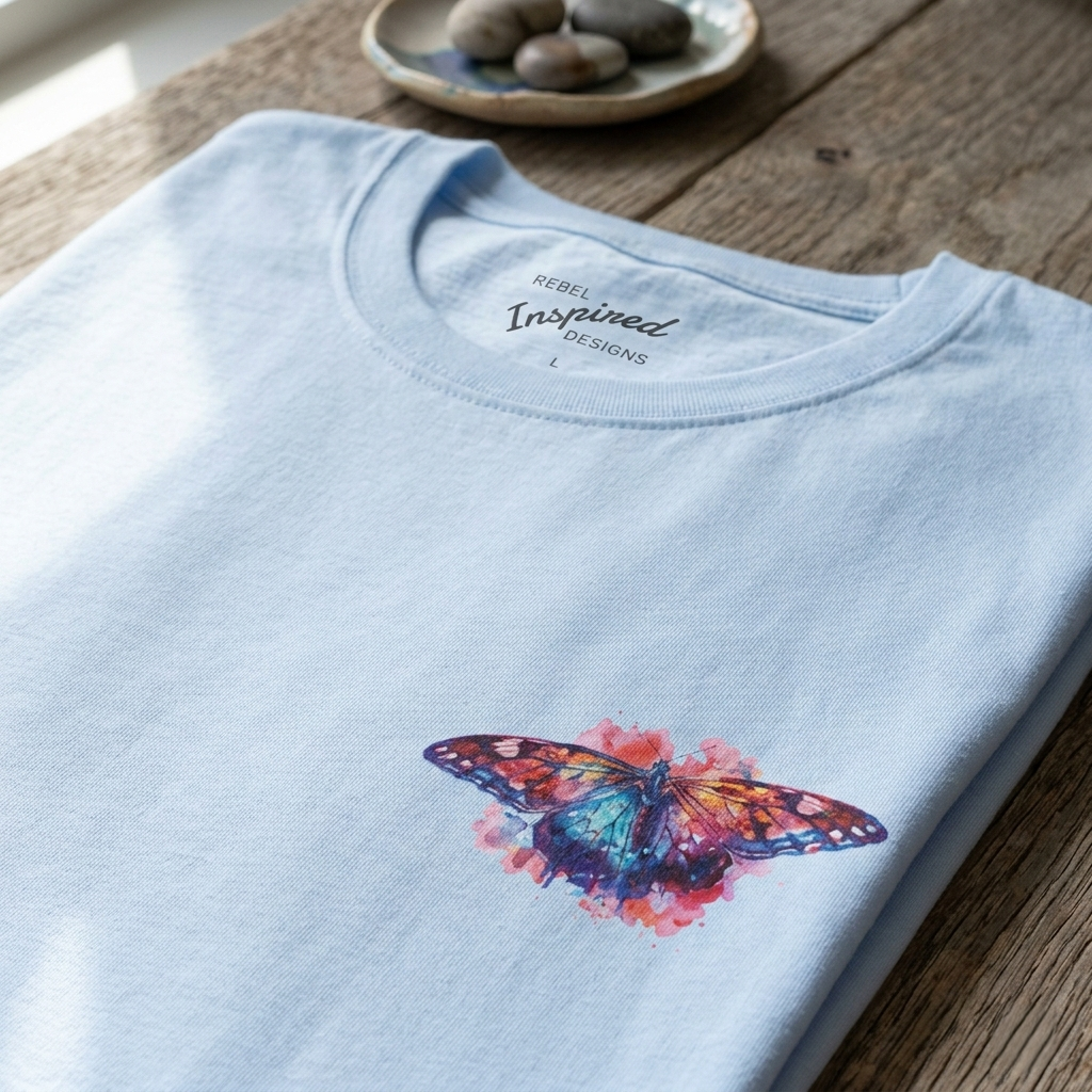 Butterfly Rise Together T-Shirt | Watercolor Inspirational Butterfly Tee | Equality Advocacy Gift