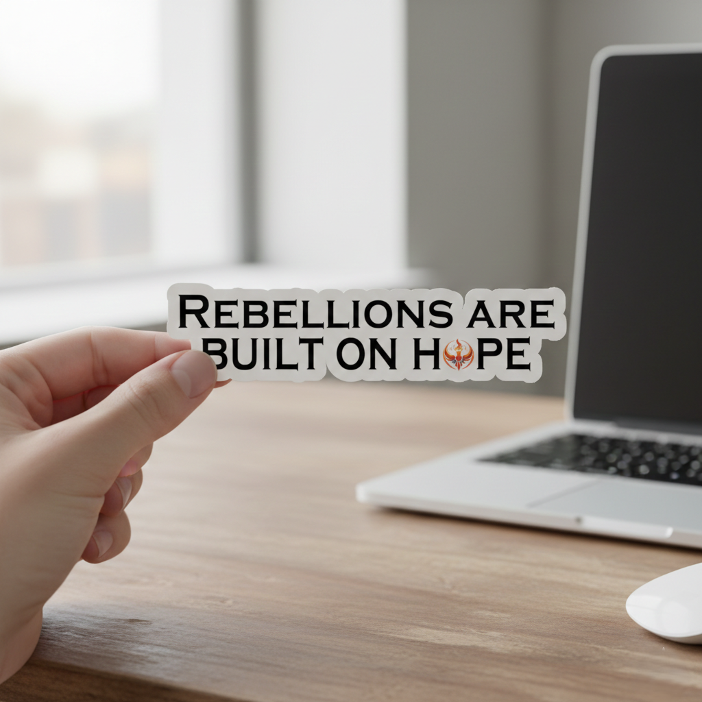 Rising Phoenix Rebellions Built on Hope Kiss-Cut Stickers | Rebel Alliance Vinyl Decal