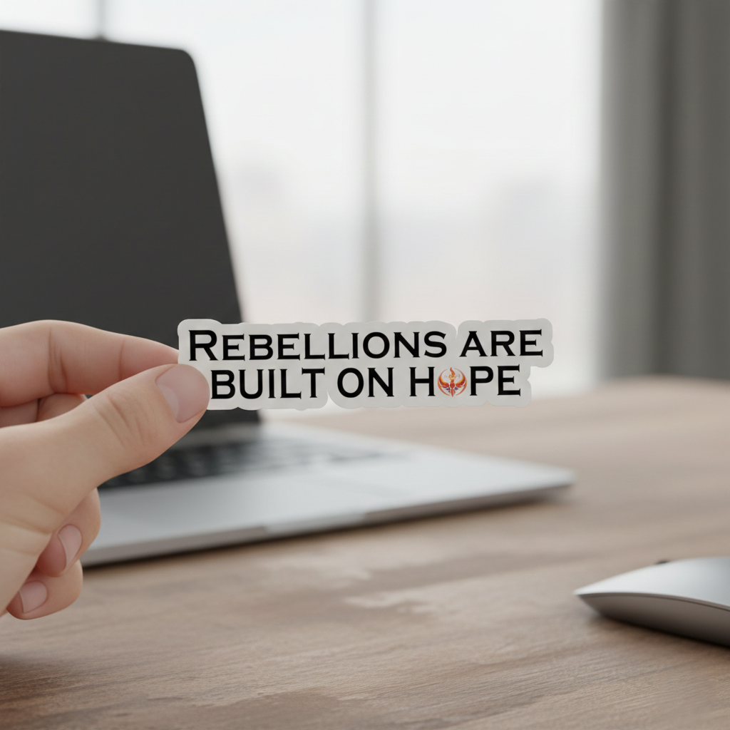 Rising Phoenix Rebellions Built on Hope Kiss-Cut Stickers | Rebel Alliance Vinyl Decal