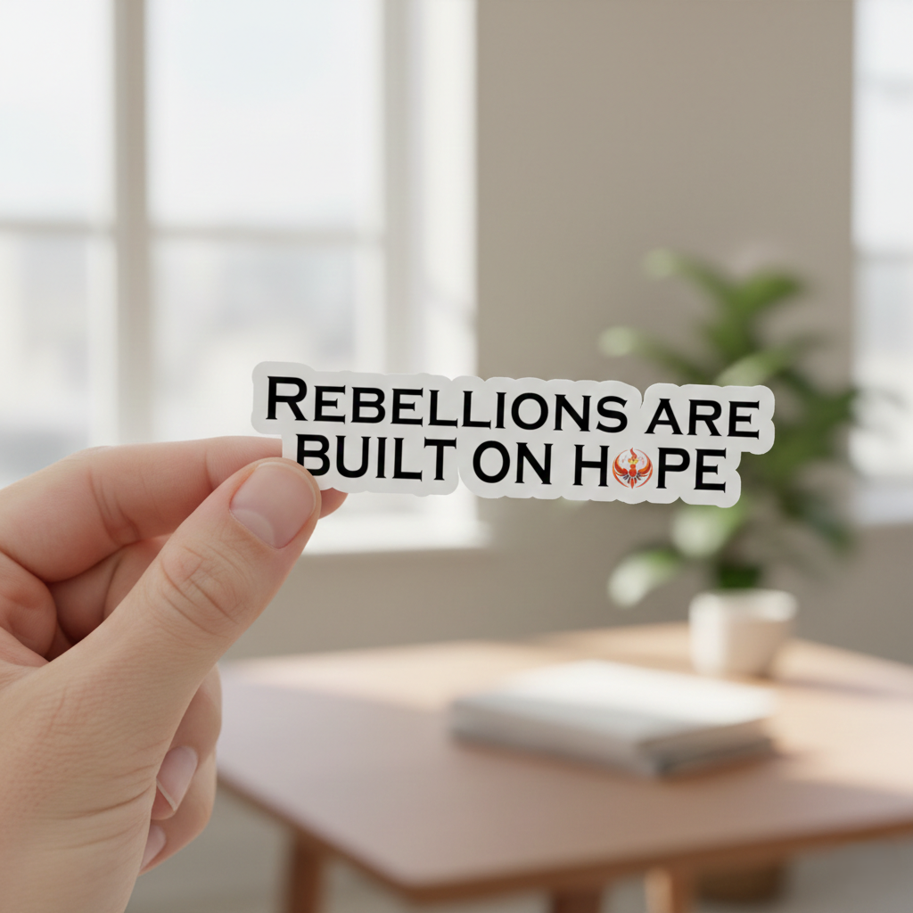 Rising Phoenix Built on Hope Kiss-Cut Stickers | Rebel Statement Vinyl Decal