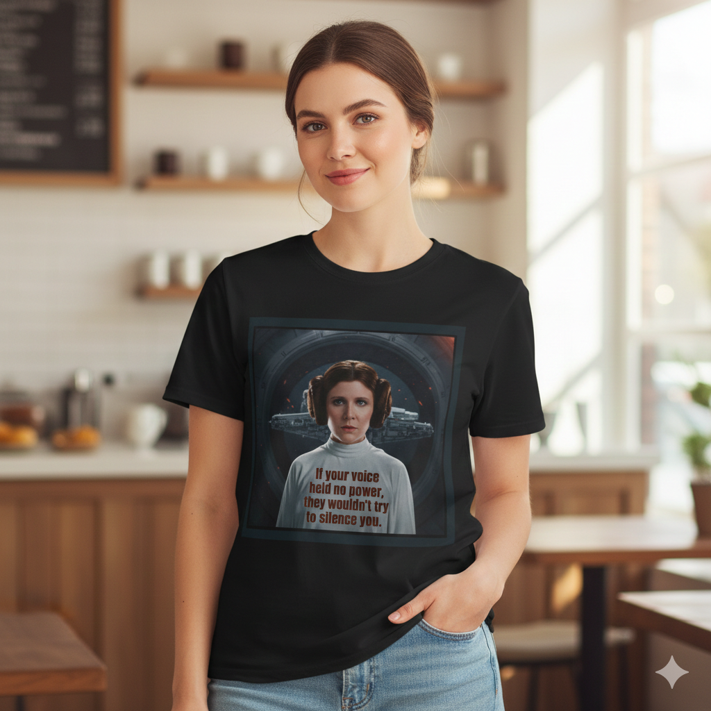 Your Voice Holds Power Tee | Sci-fi Inspired T-Shirt | Empowerment Shirt | Activist Gift
