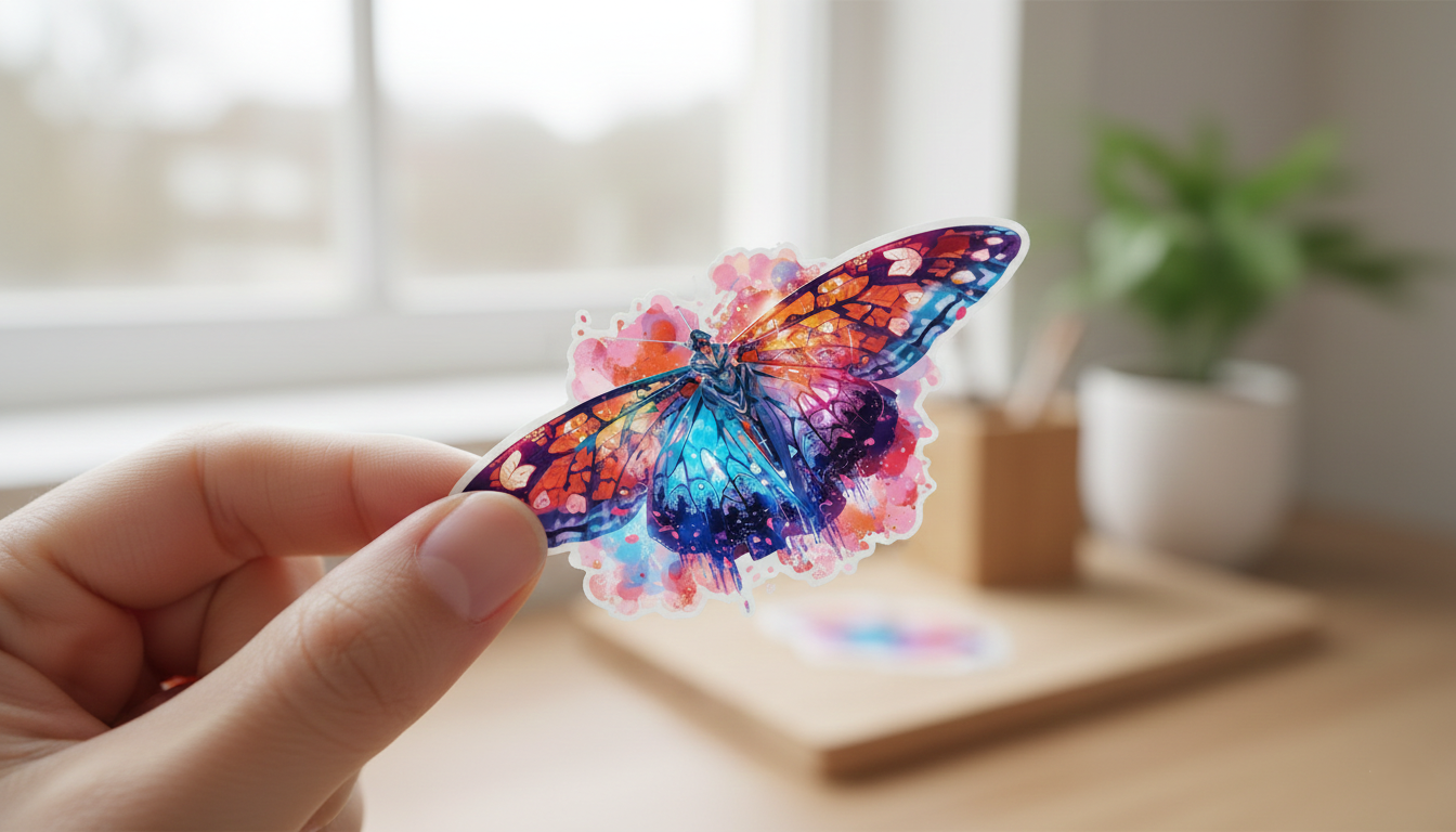 Butterfly Effect Kiss-Cut Sticker | Colorful Watercolor Laptop Decal | Activist Gift