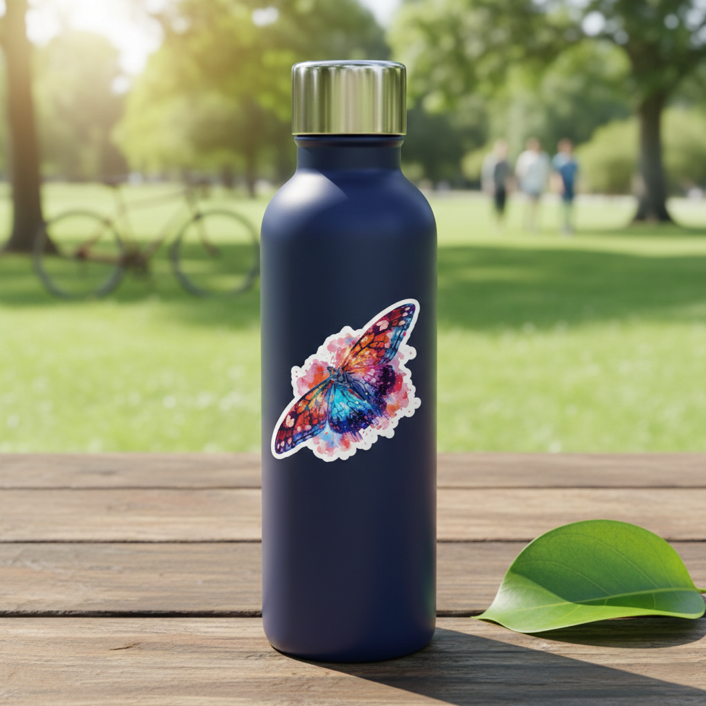 Butterfly Effect Kiss-Cut Sticker | Colorful Watercolor Laptop Decal | Activist Gift