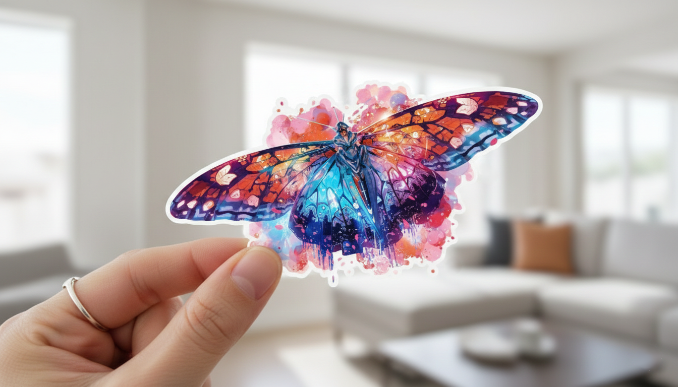 Butterfly Effect Kiss-Cut Sticker | Colorful Watercolor Laptop Decal | Activist Gift