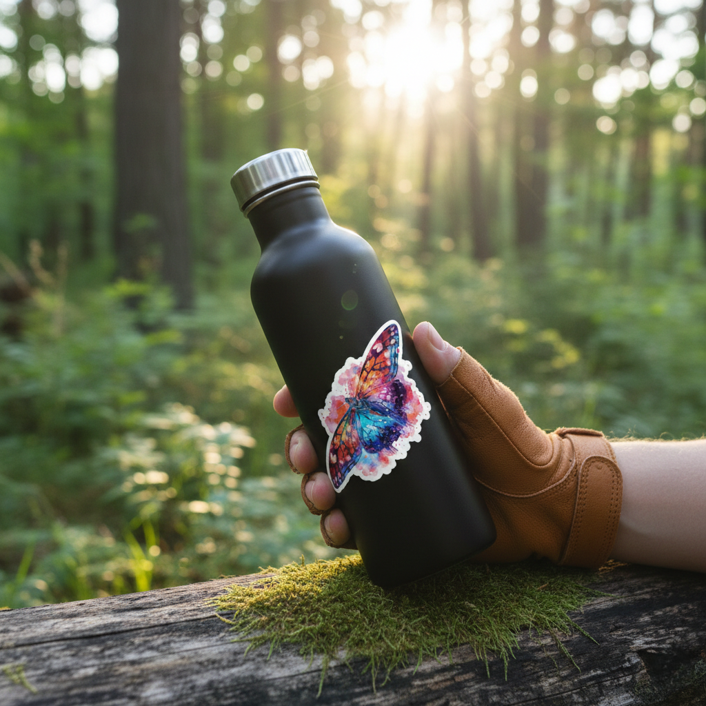 Butterfly Effect Kiss-Cut Sticker | Colorful Watercolor Laptop Decal | Activist Gift