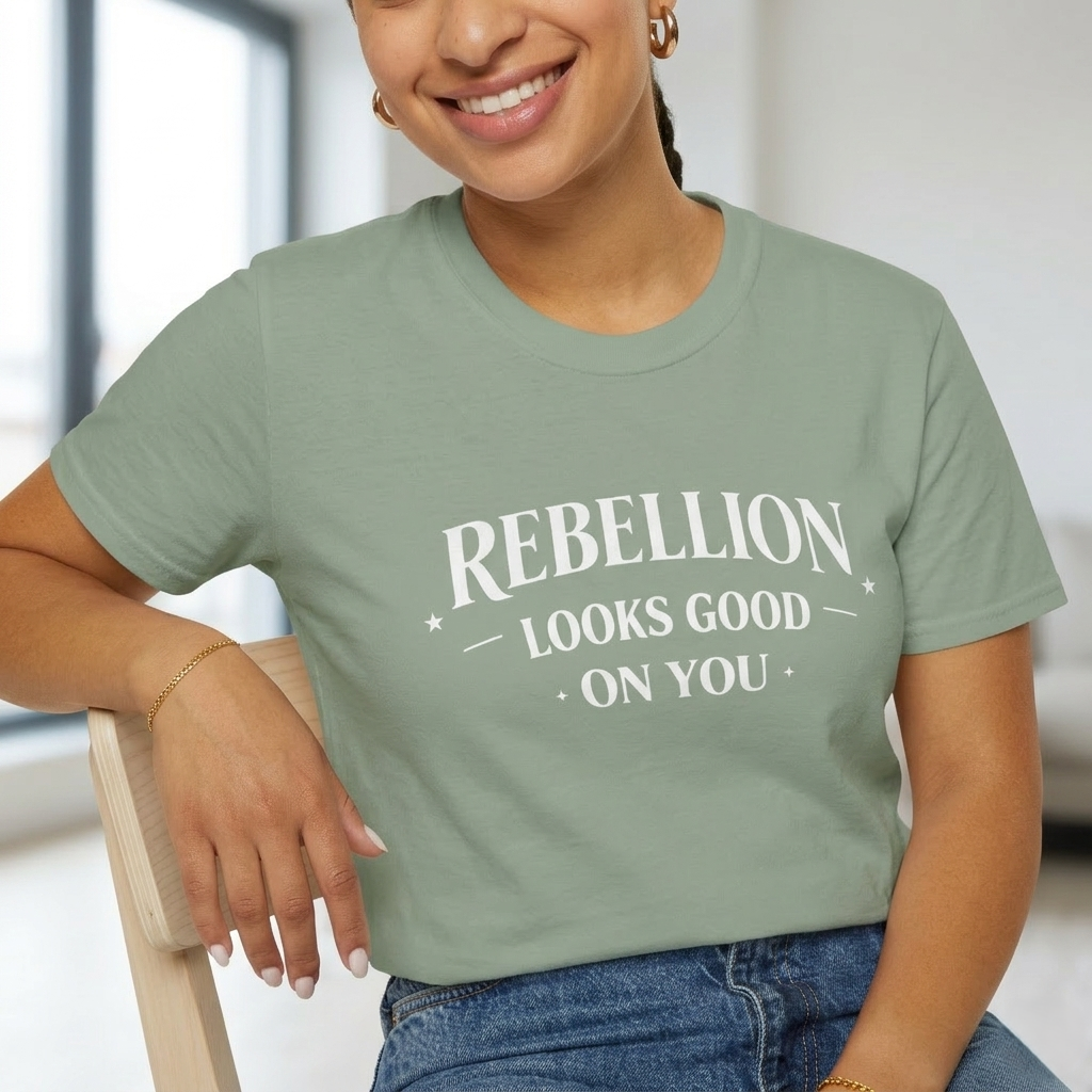 Rebellion Looks Good On You T-Shirt | Activist Gift